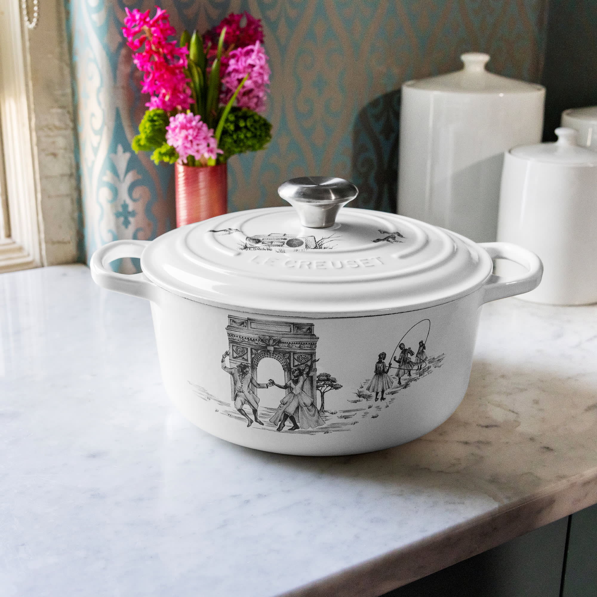 Le Creuset Sheila Bridges Harlem Toile de Jouy Collection 2023