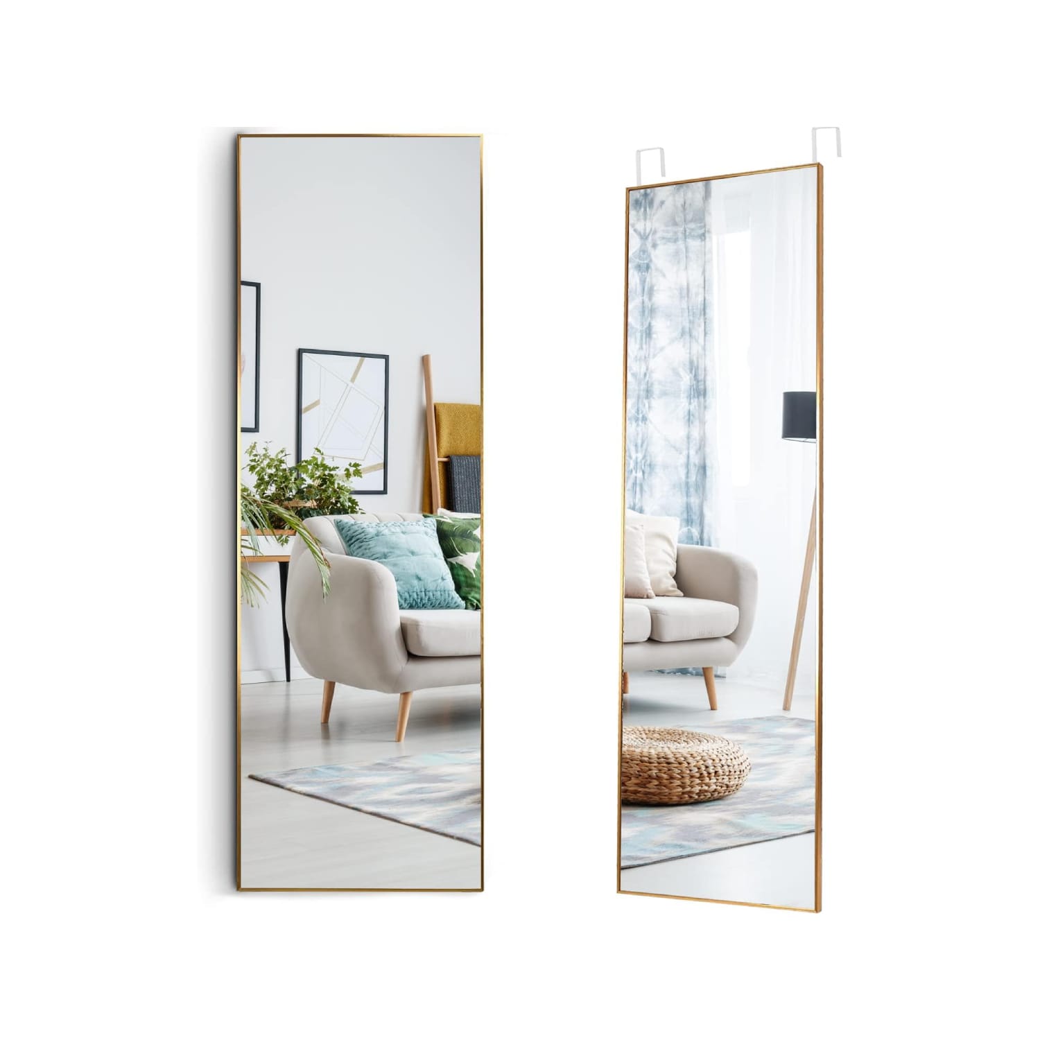 How to Hang a Mirror on a Door - 3 Easy DIY Methods