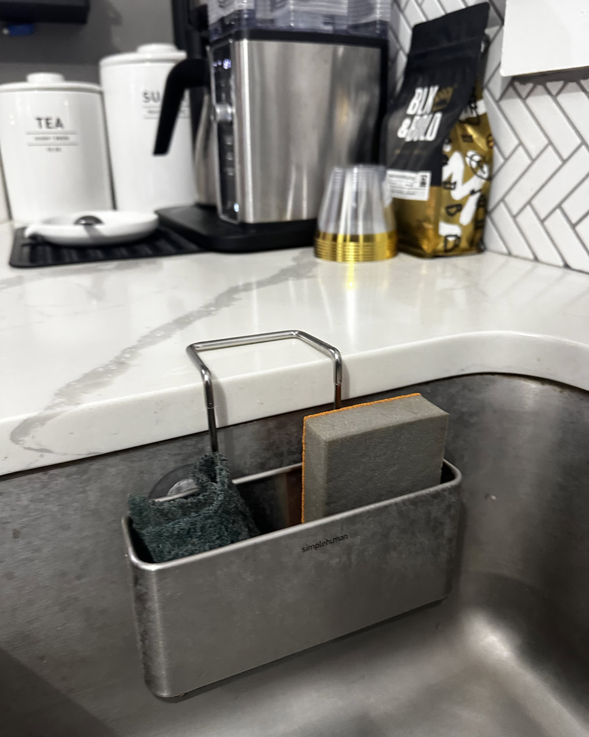 Simple Human Dishwashing Soap Dispenser with Caddy