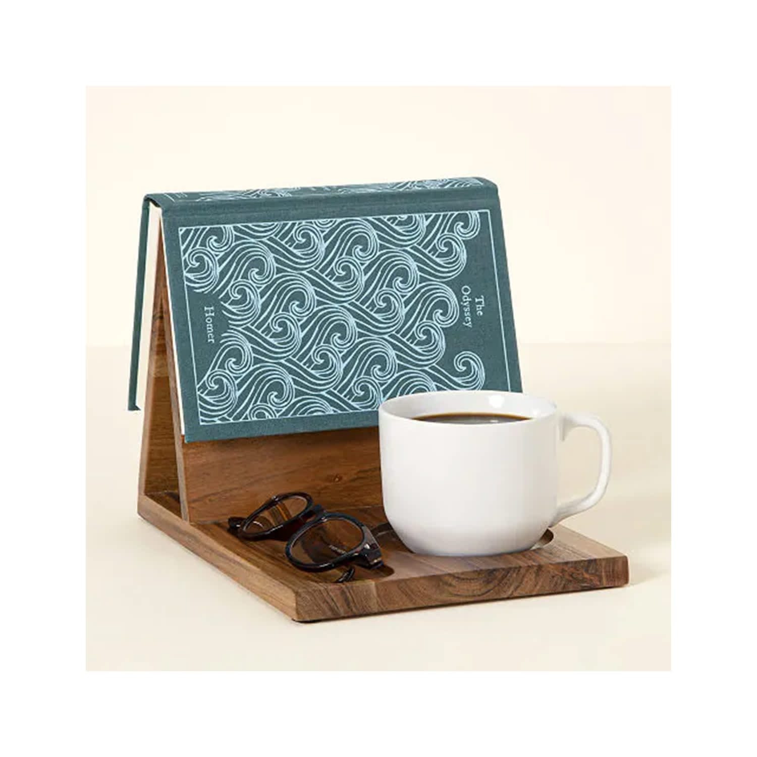 MyGift Rustic Burnt Brown Wood Sofa Snack Caddy, All-One Serving Crate Tray