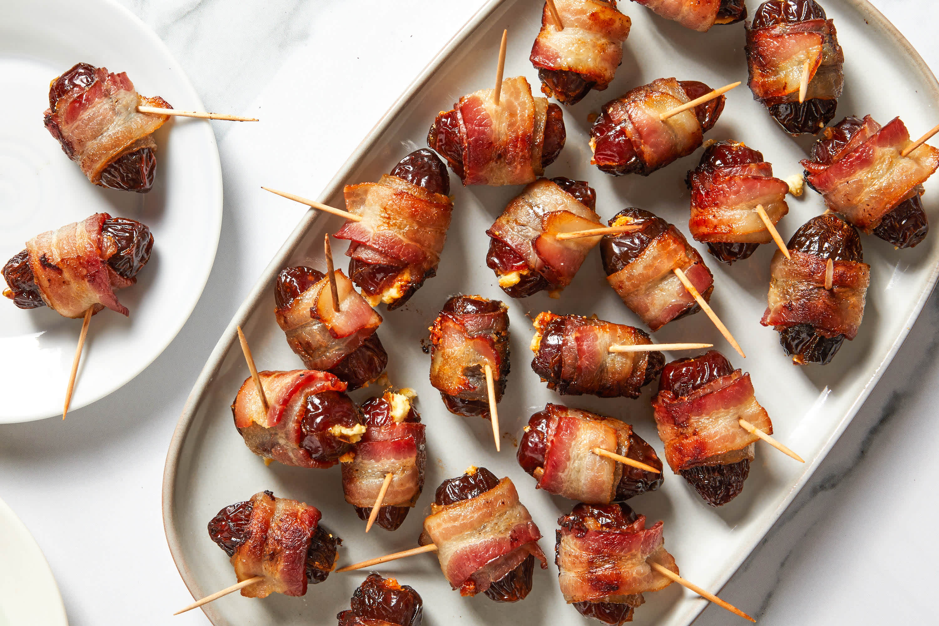 Bacon-Wrapped Dates in the Microwave