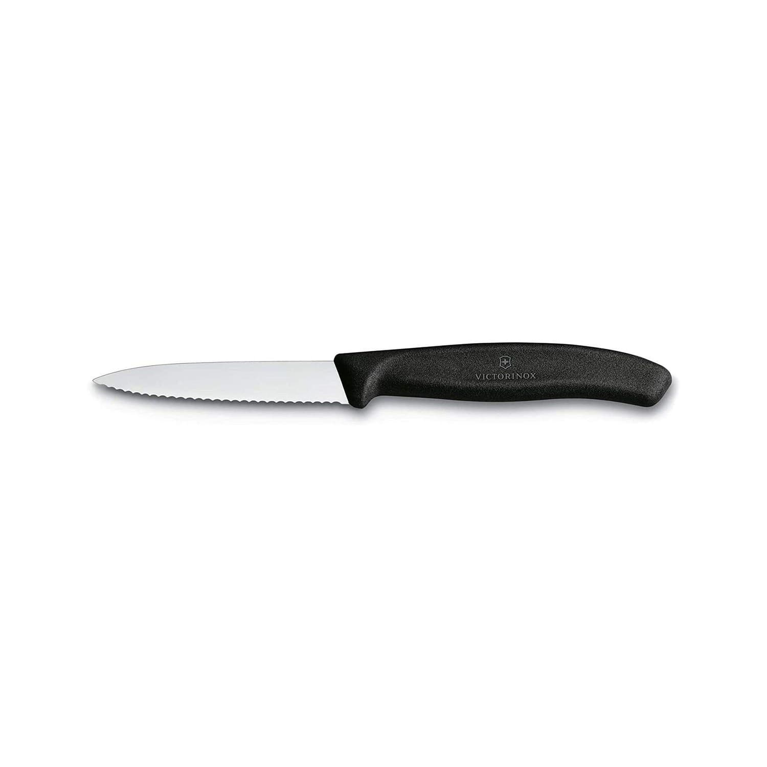 Victorinox SwissClassic vegetable knives partly serrated black