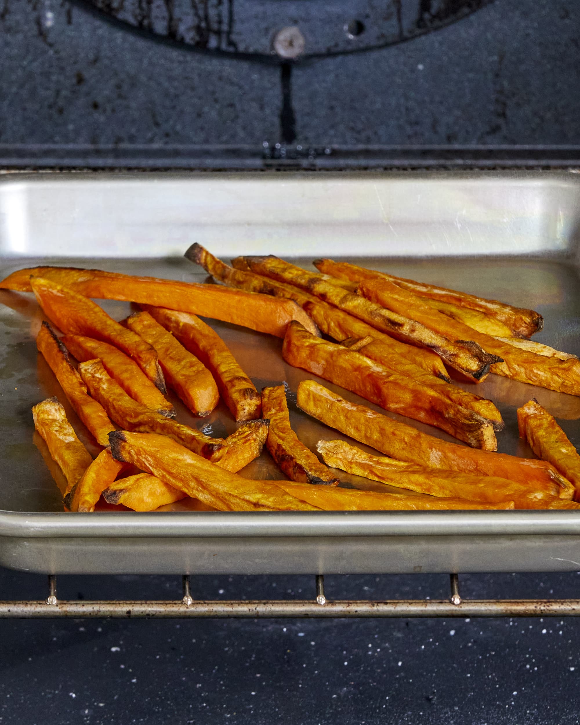 Crispy Baked Sweet Potato Fries Recipe - Kristine's Kitchen