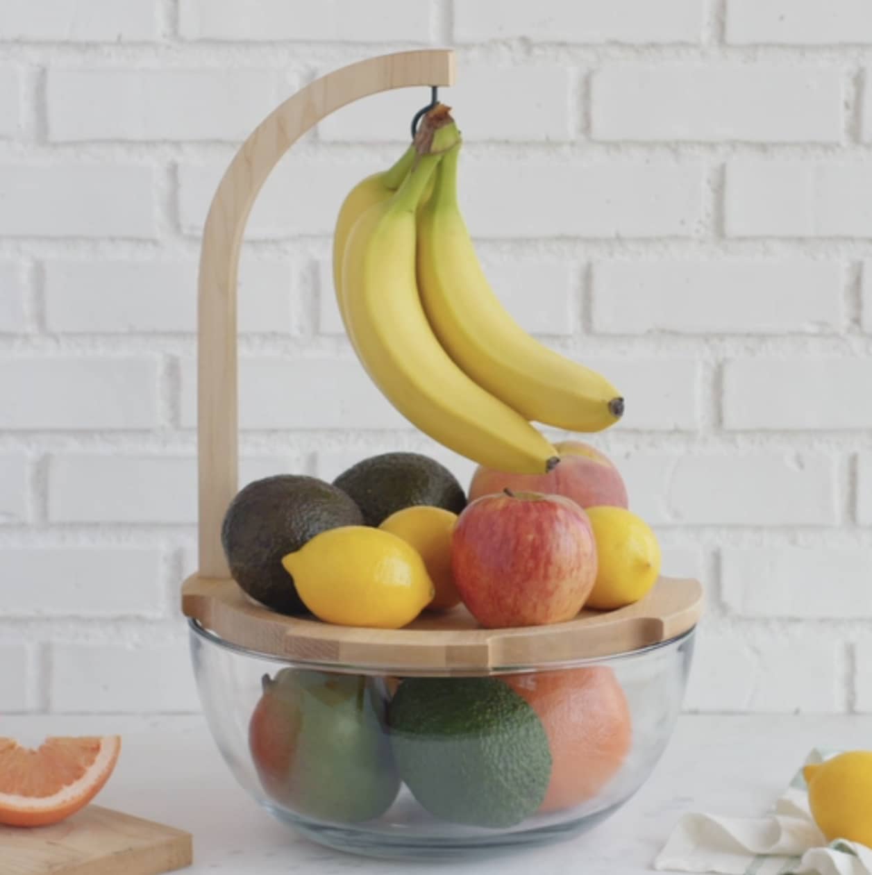 Just Ripe Fruit Bowl, Banana Hanger, Fresh Fruit