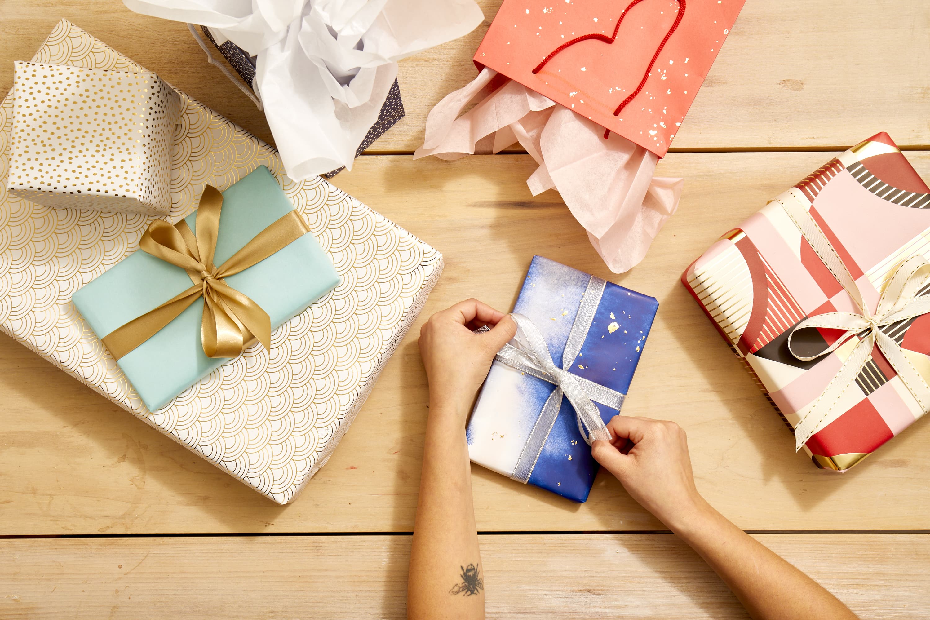 Plain To Personal Hanging Gift Wrap Storage Organizer, Wrapping