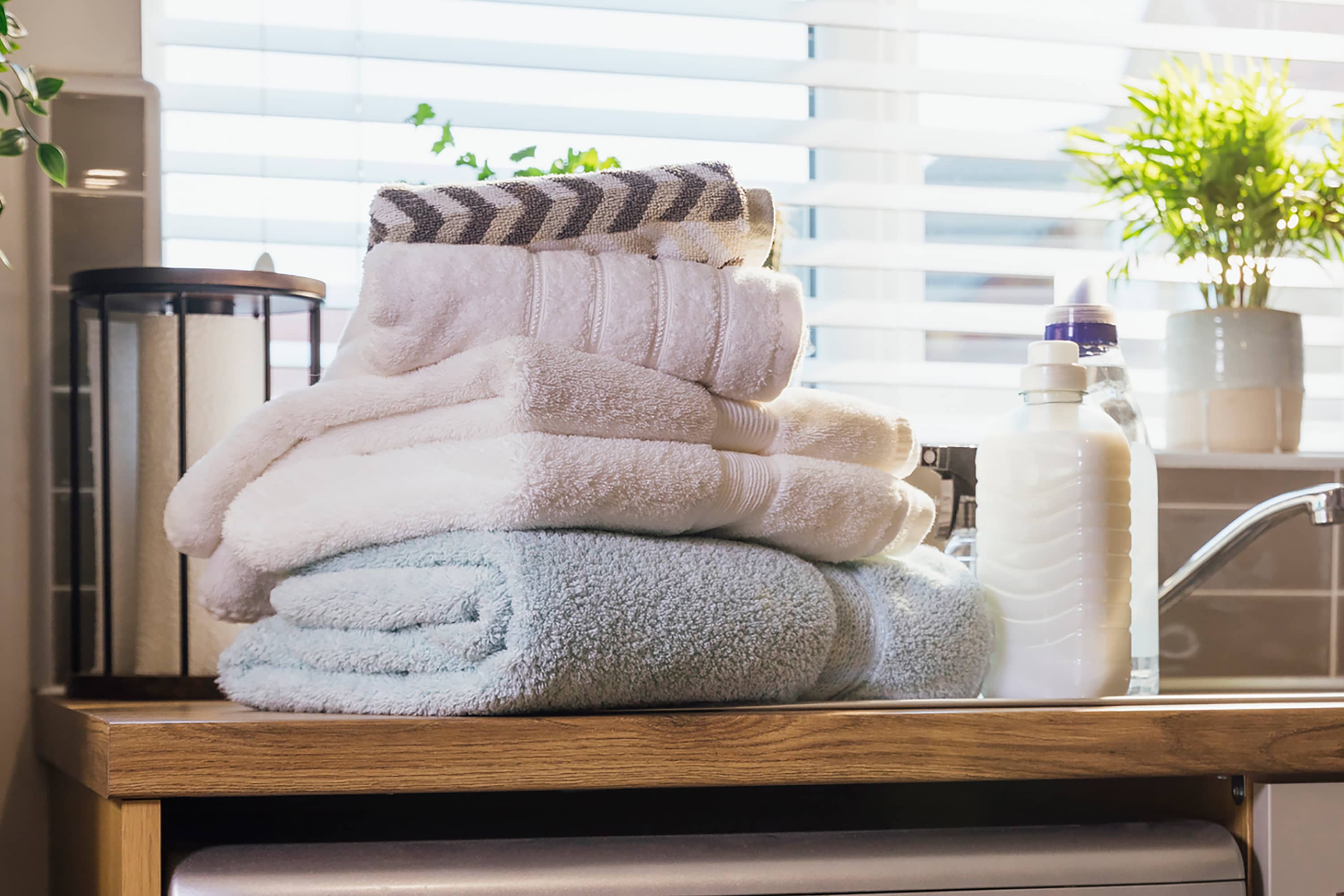 The $2 DIY Towel Organizer Your Bathroom Needs