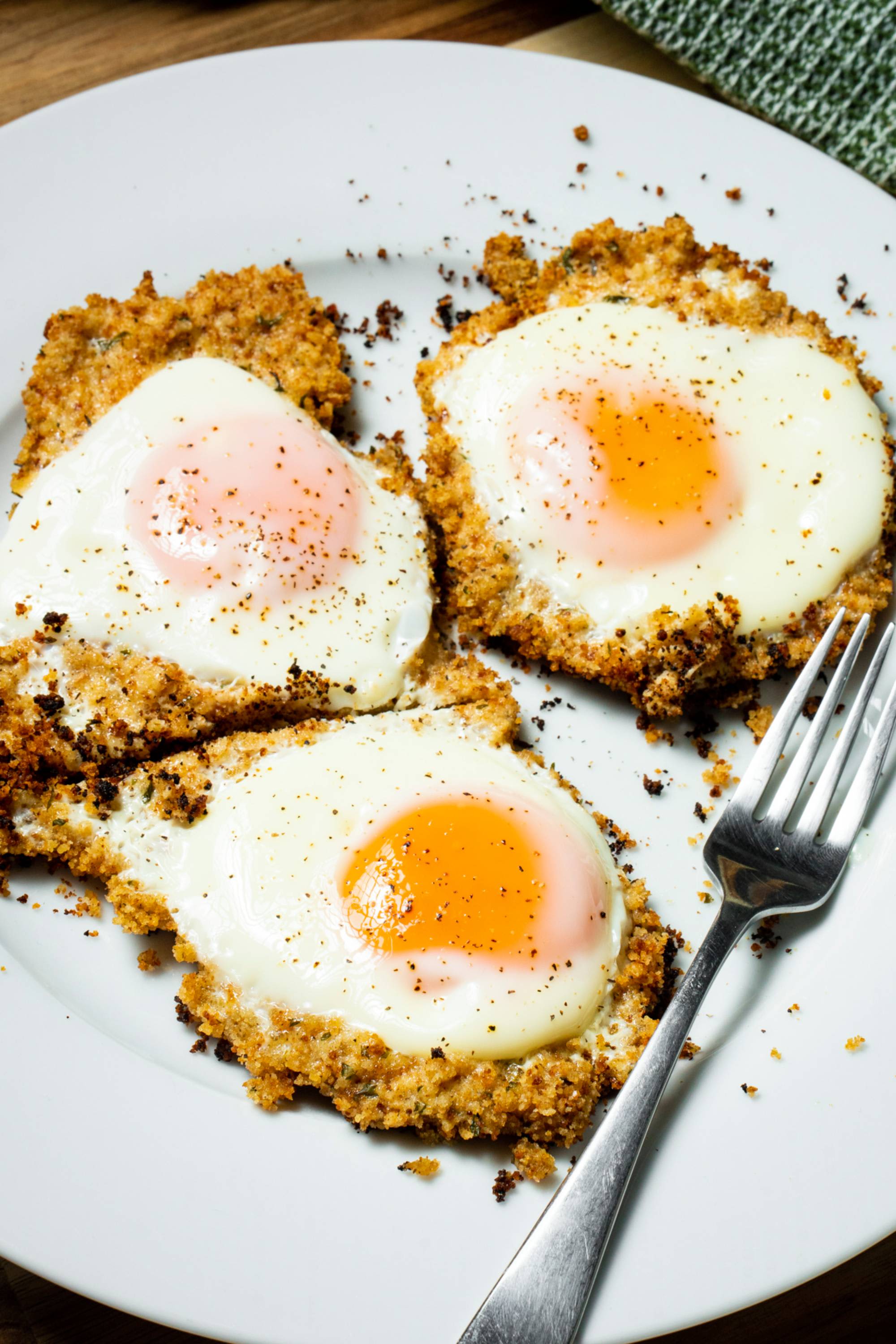 Crispy Fried Eggs Recipe