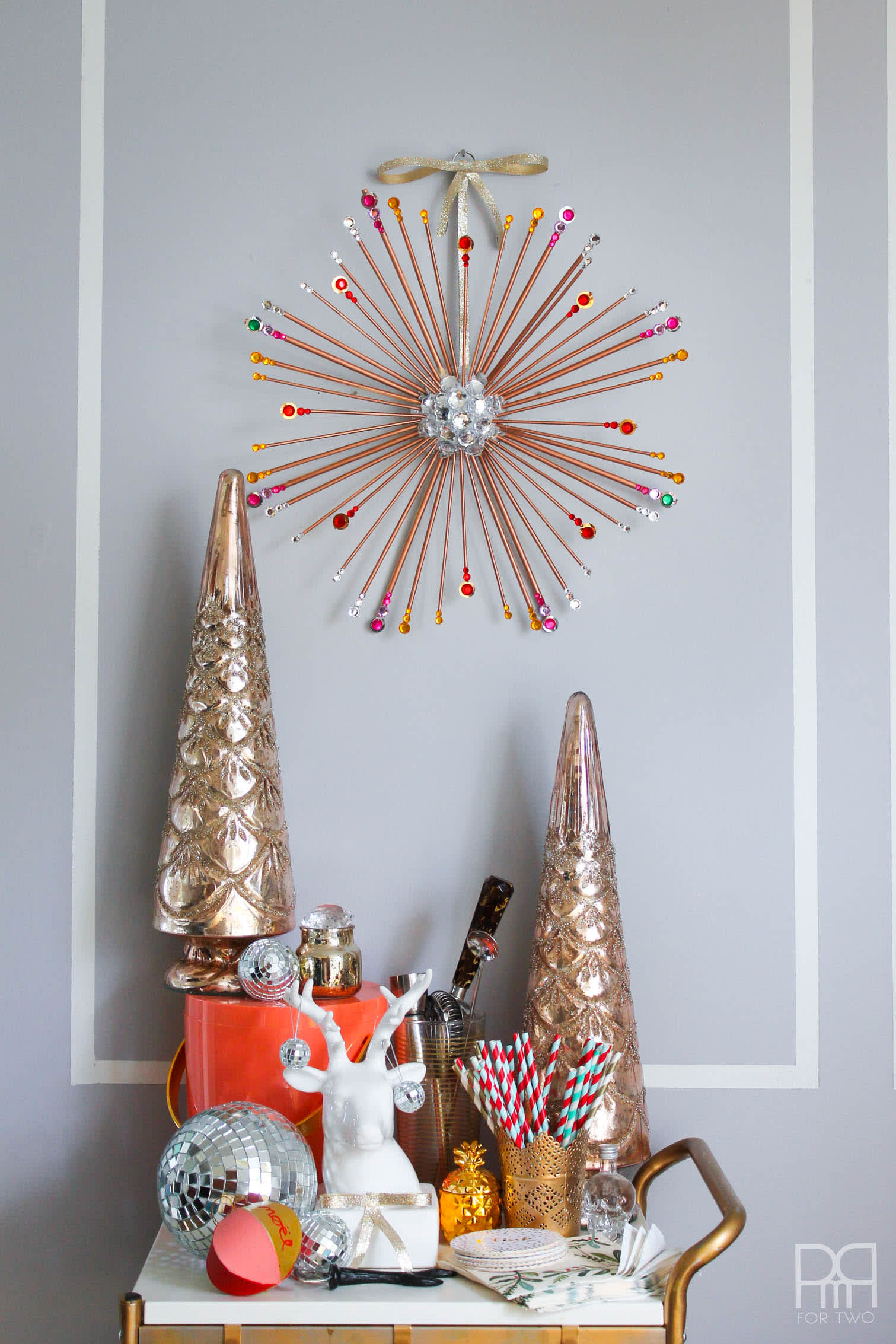Fab DIY Mod Starburst Tree Topper with Pipe Cleaners!