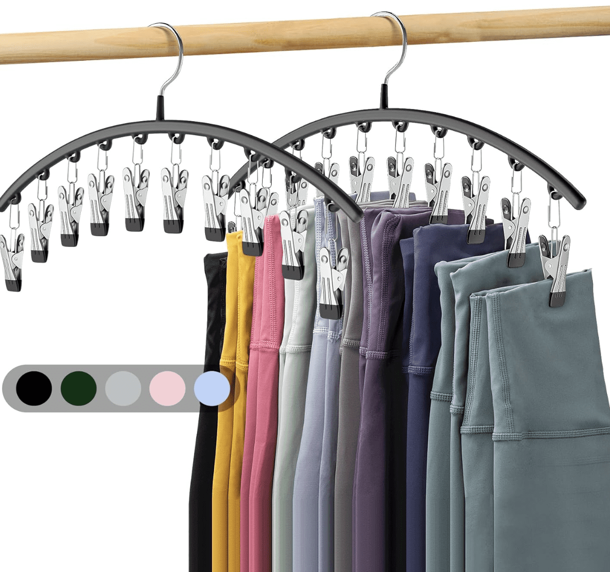 These  Hangers Can Hold 10 Pairs of Leggings Each — And They're $16!