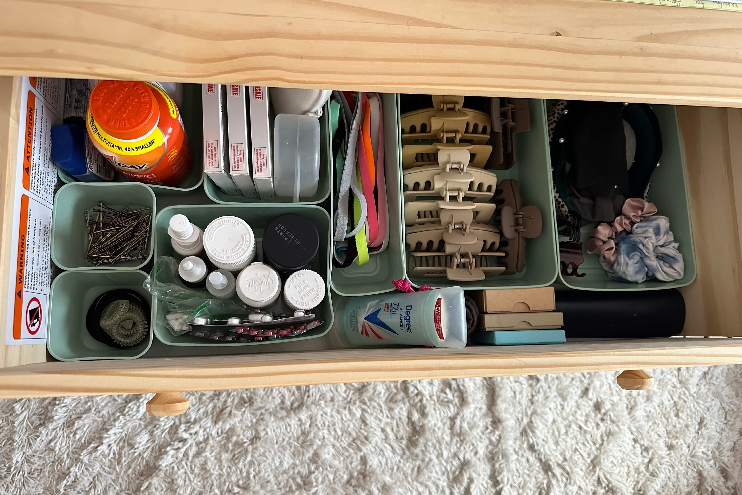 Drawer Organizer Target Office Drawers 6pc Plastic Drawer