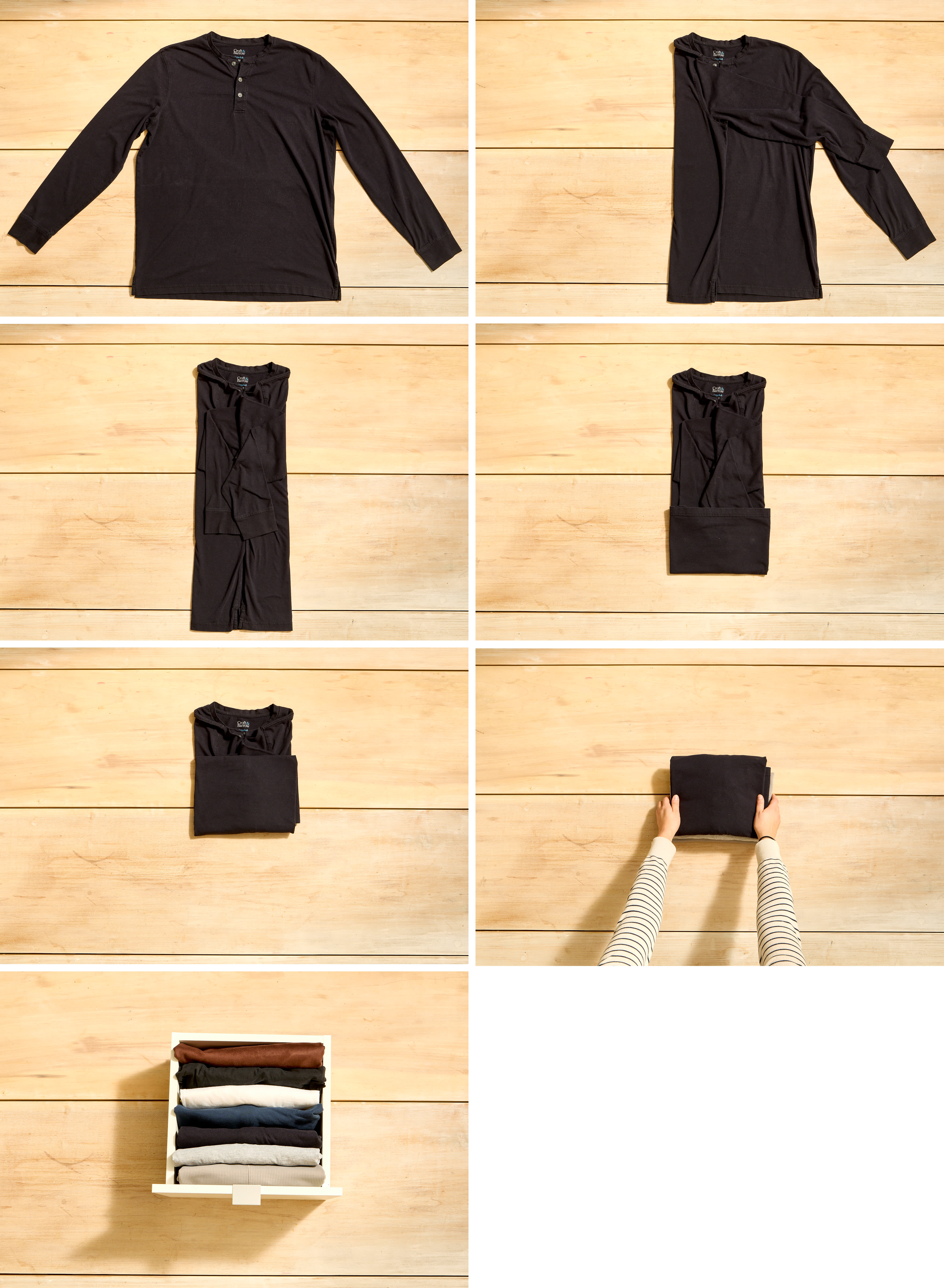 4 Ways to Fold a Long-Sleeve Shirt