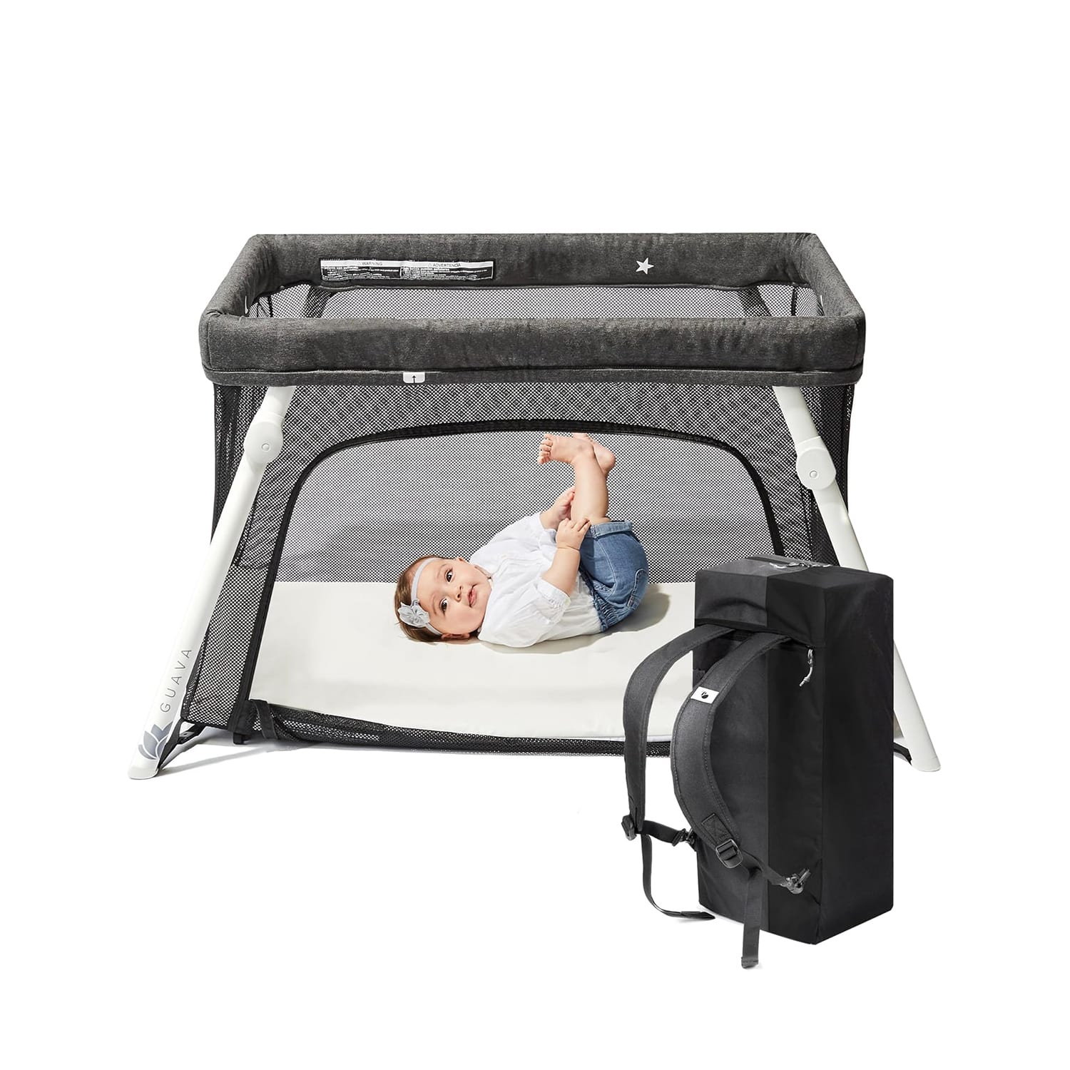 Guava Lotus Travel Crib Review Cubby