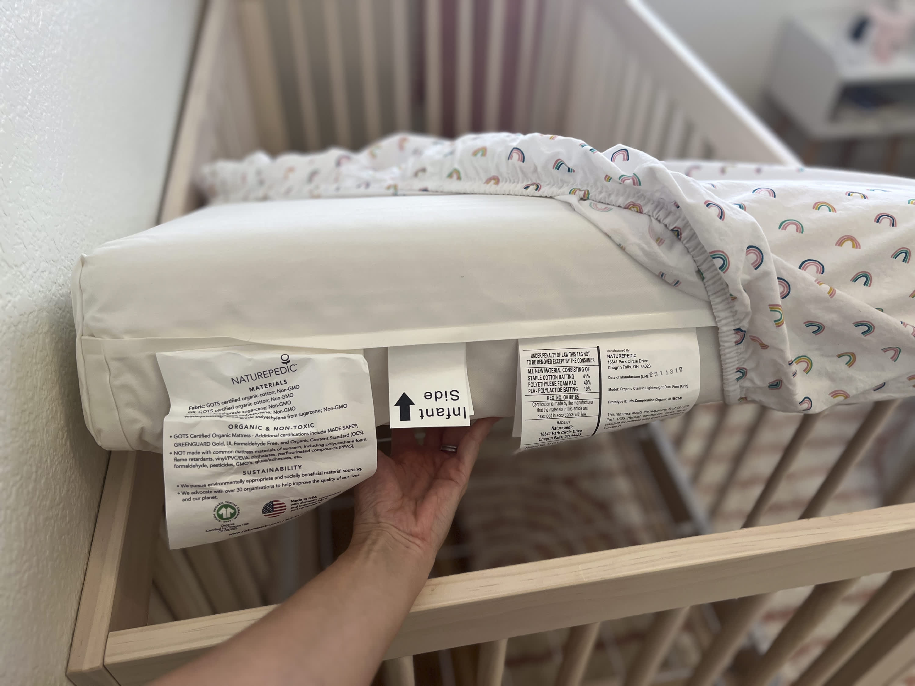 Organic non toxic crib mattress best sale