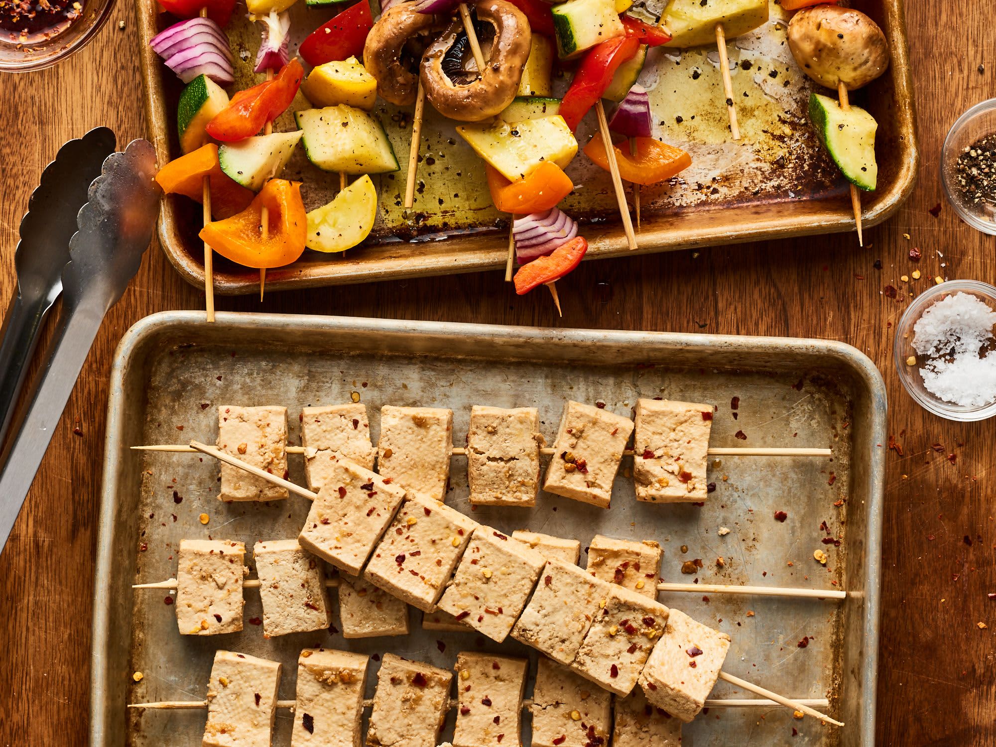 Soaking kabob sticks on sale