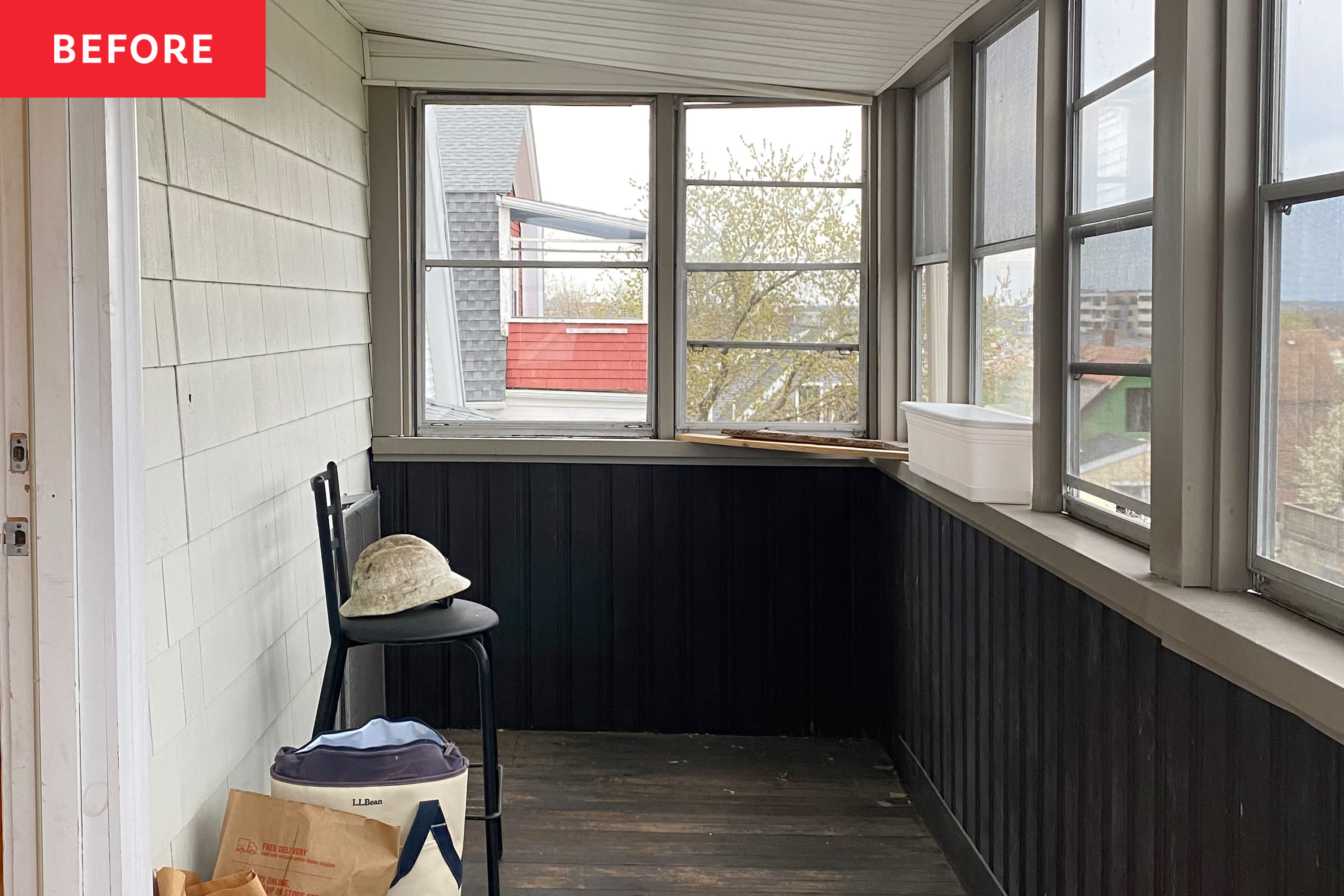 Small Enclosed Porch Before And After Ideas