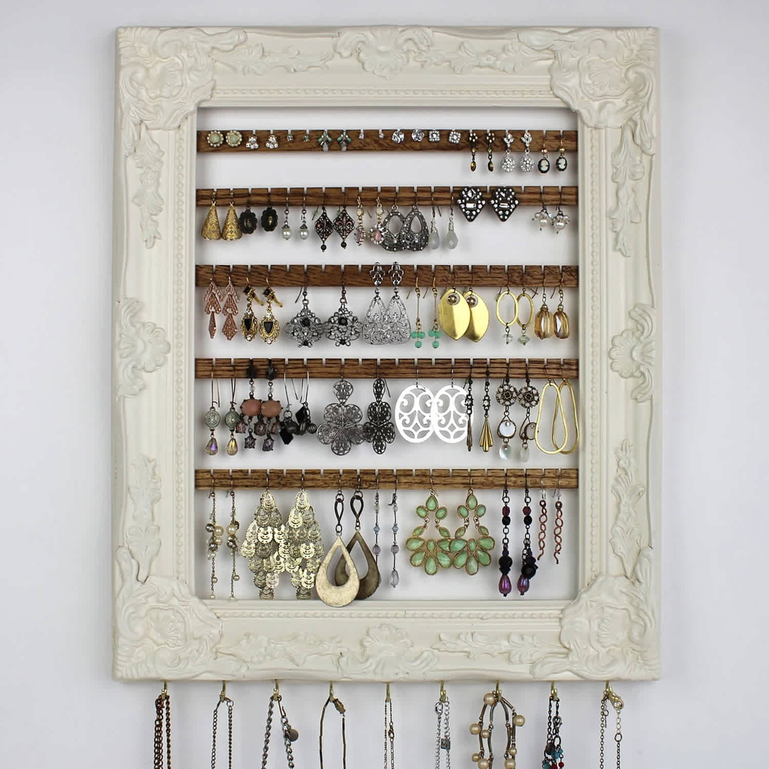 Jewelry Storage Stud Earring Wall Organizer Jewelry Rack Display
