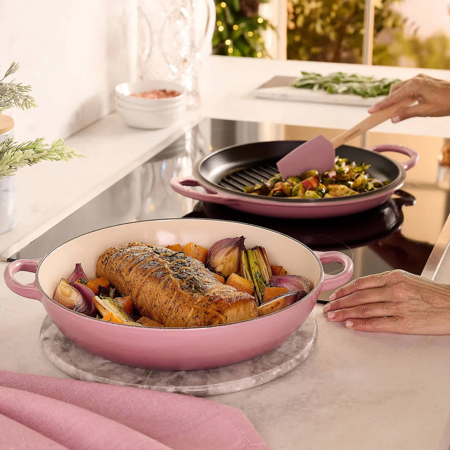 新品未使用　LE CREUSET TNS 24cm Braiser Le Creuset Toughened Nonstick PRO Braiser | Williams Sonoma