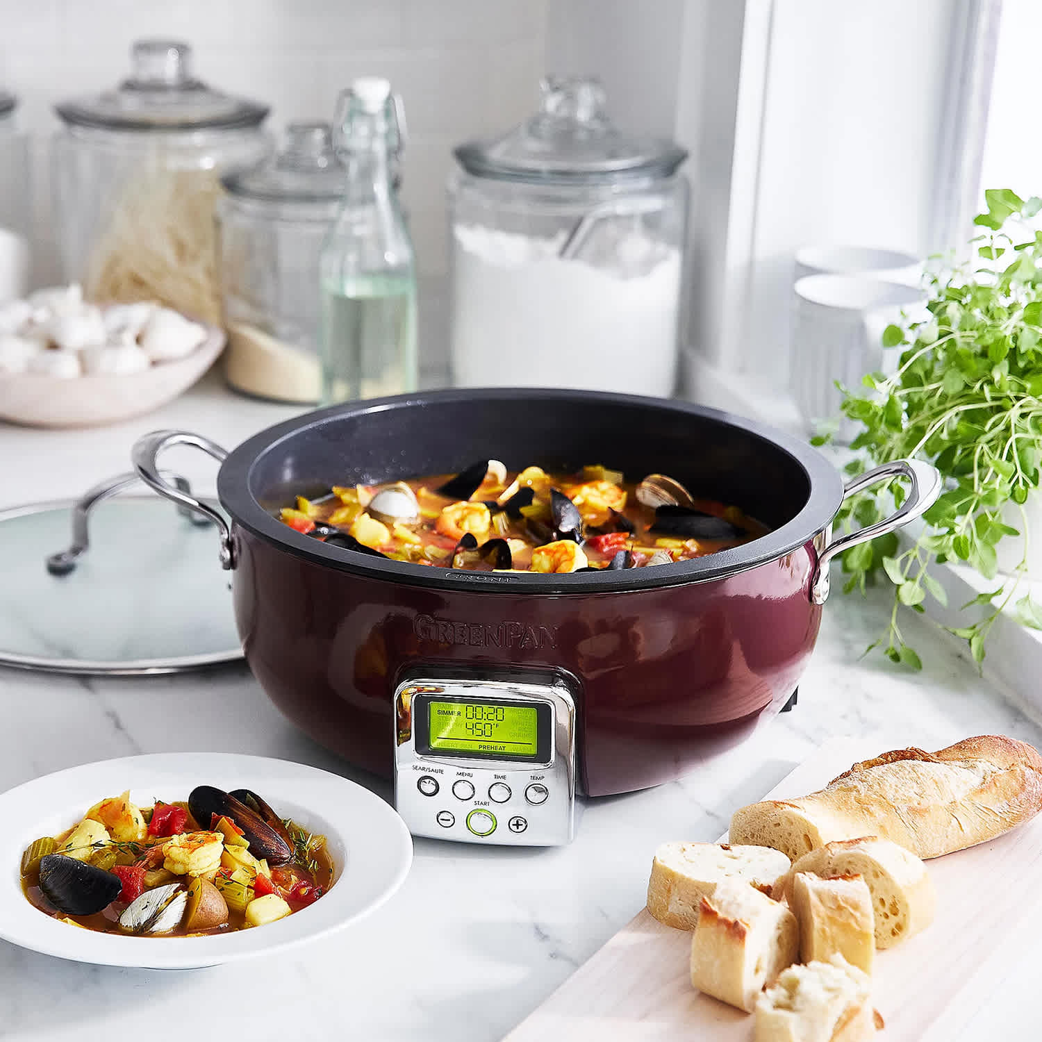 GreenPan Elite 6-Quart Electric Multi-Pot Clearance Sale at QVC