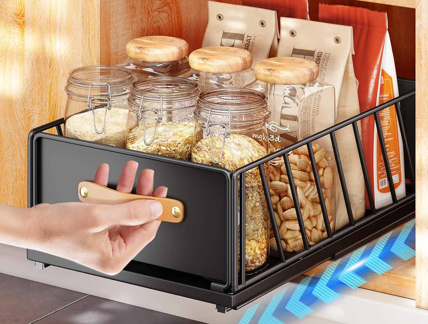 View of Cabinet Organizer Pull Out