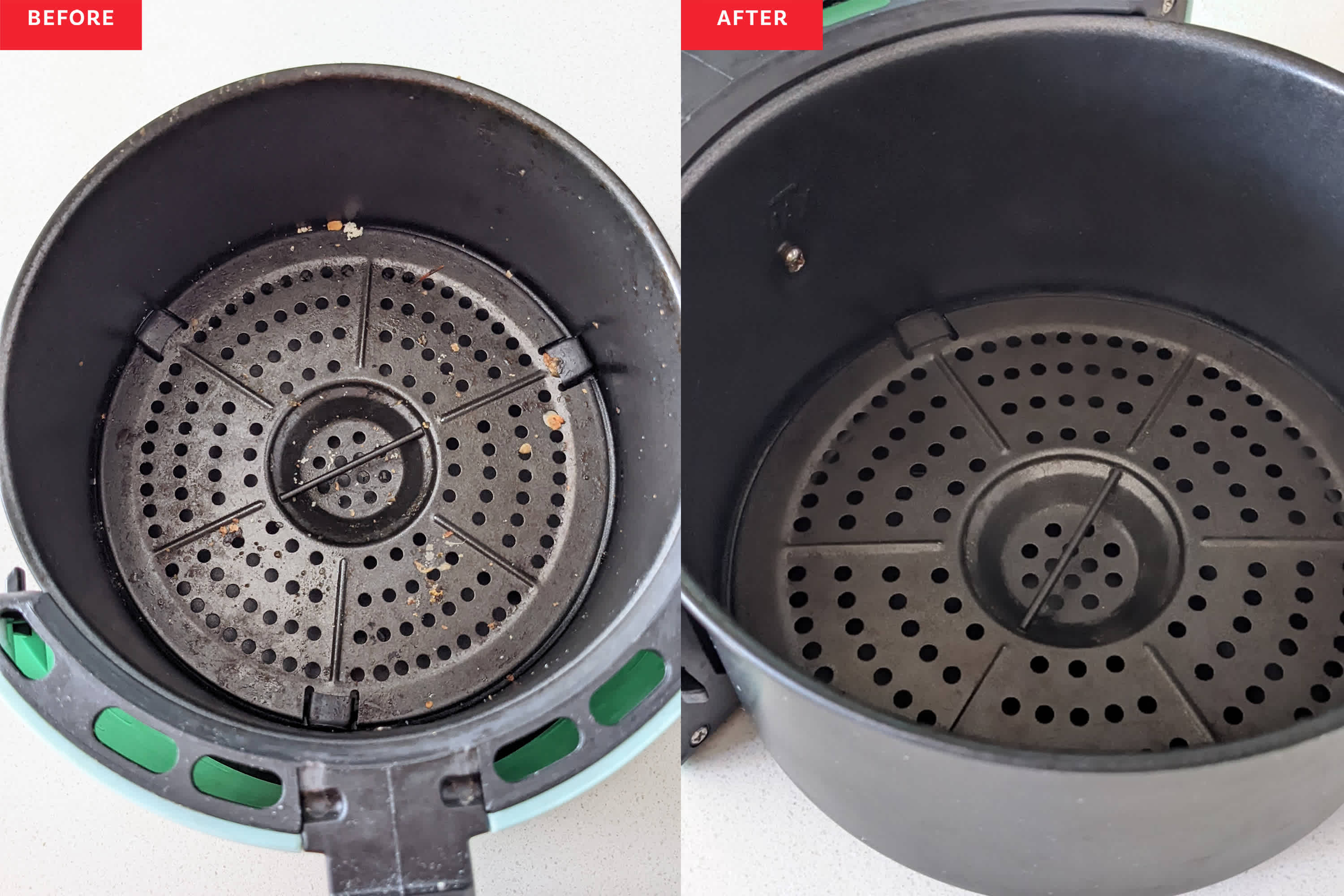 air fryer cleaning mistakes before and after