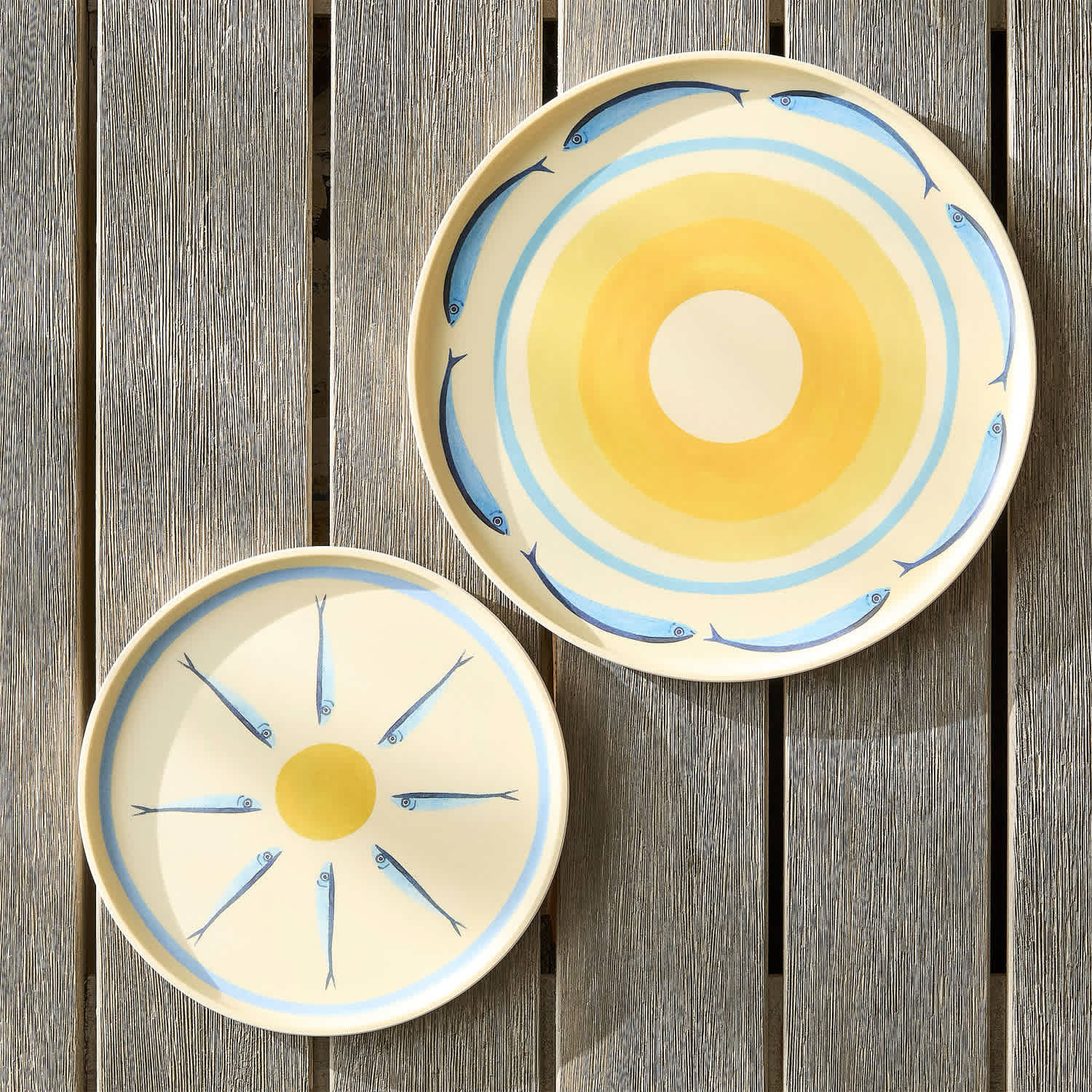 Tinned Fish-Themed Outdoor Dining Plates Just Landed at West Elm