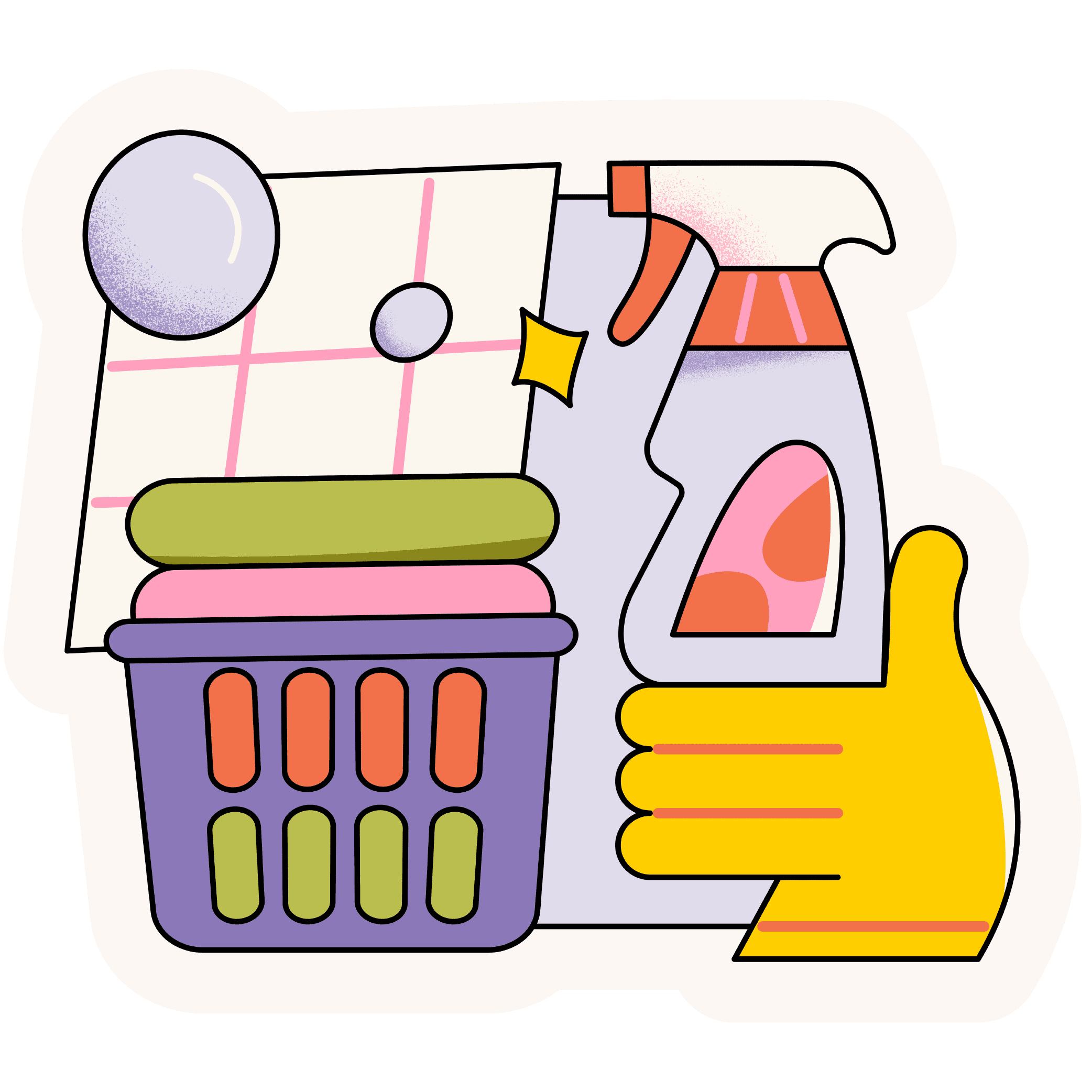 Cleaning supplie illustration