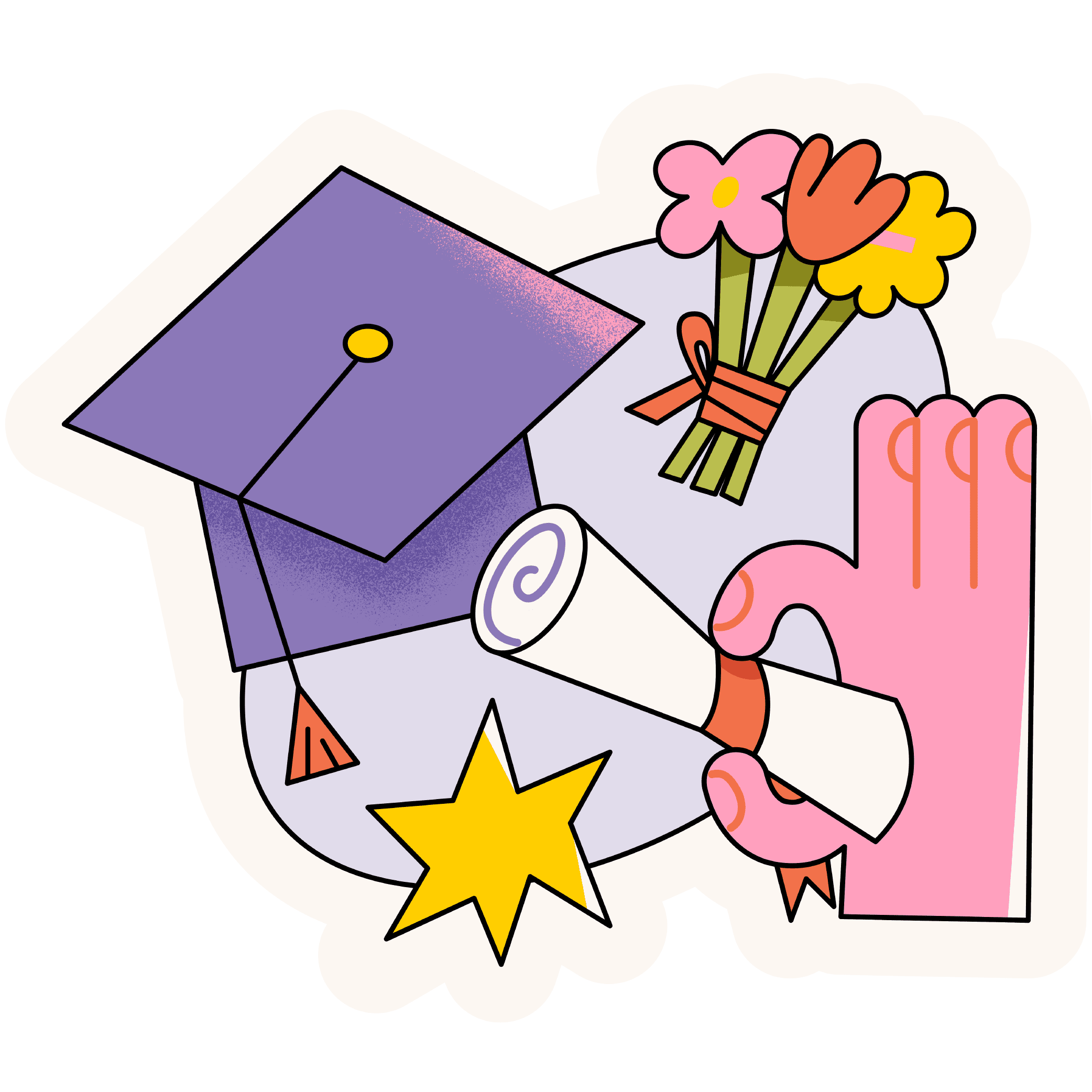 Graduation cap illustration