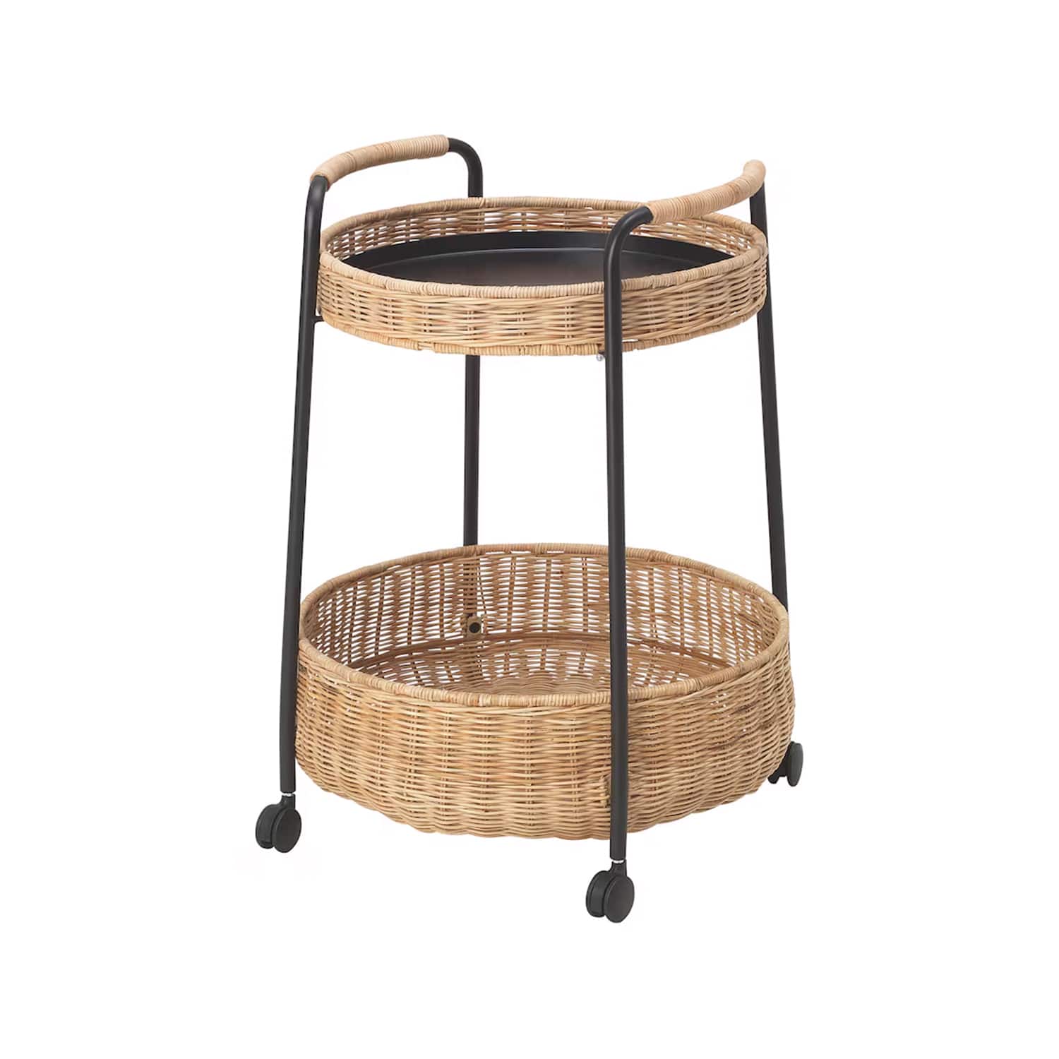 IKEA LUBBAN ルッバン ラタン 2段ワゴン 11907 IKEA Is Quietly Discontinuing the LUBBAN Serving Cart | Apartment
