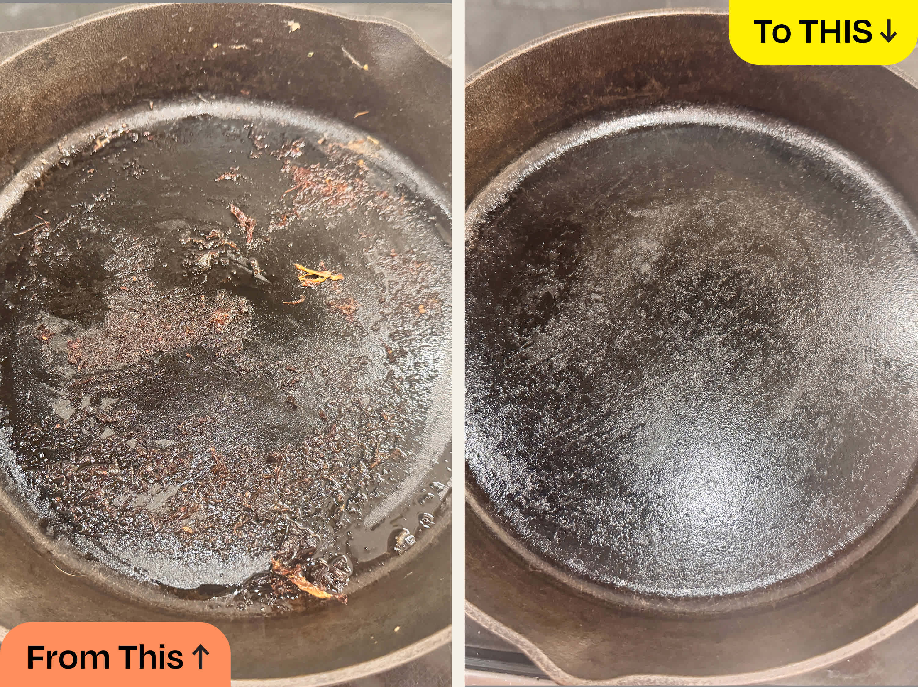 The Most Effective Way to Clean a Cast Iron Skillet (I Tested