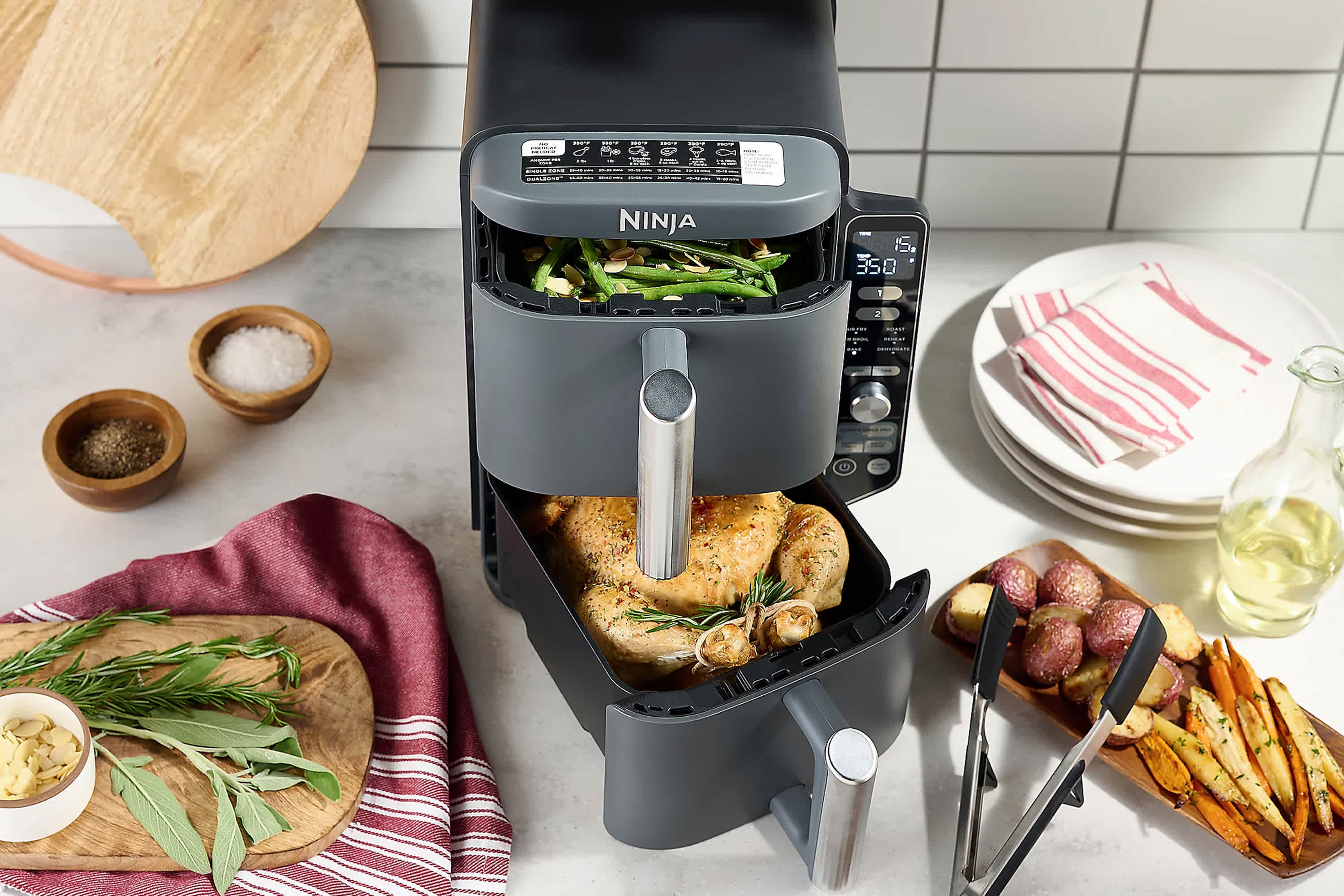Ninja's Dual Air Fryer Is a Small Space Dream — It's on Sale