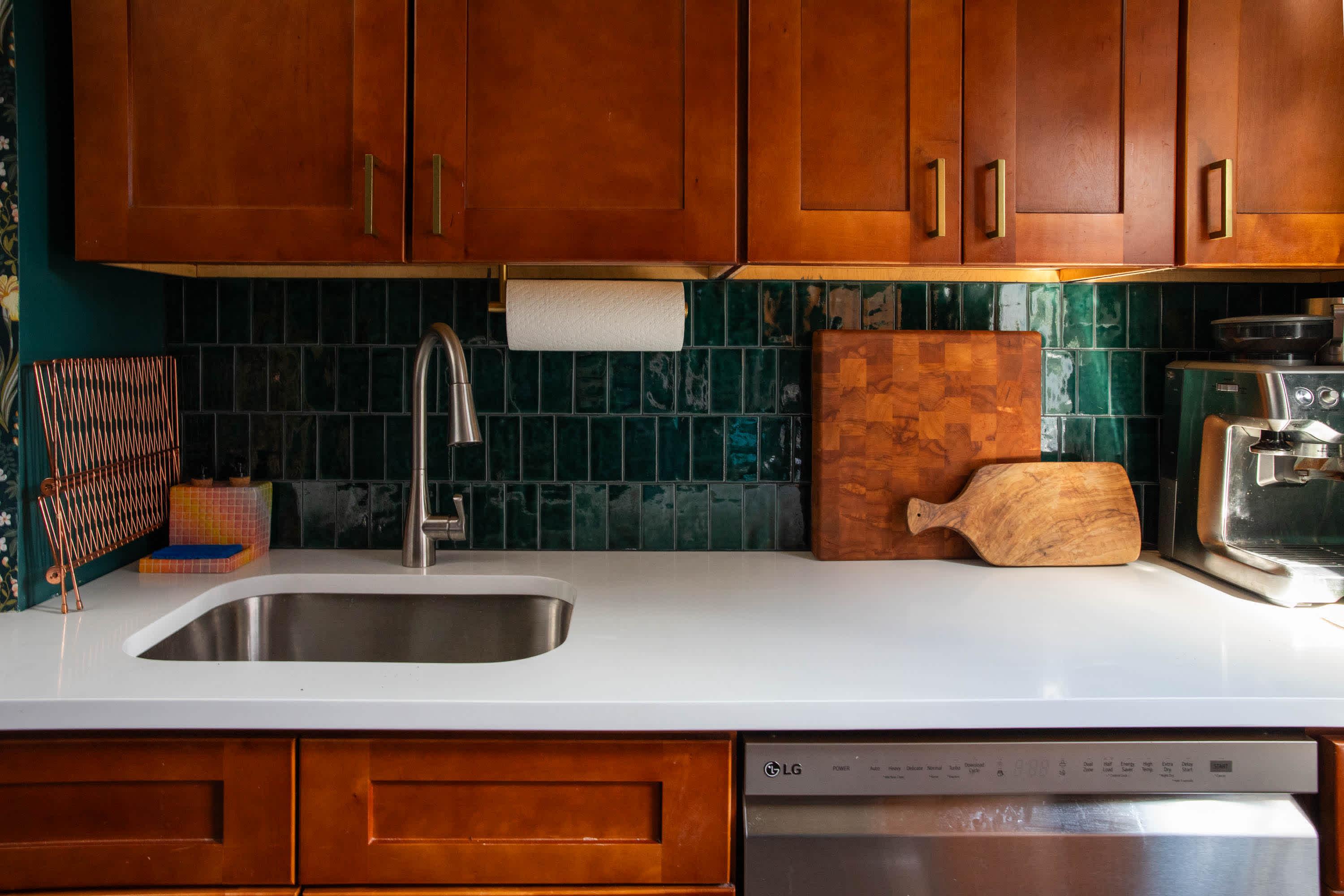 My Kitchen Got a Whimsical Green Makeover | Apartment Therapy