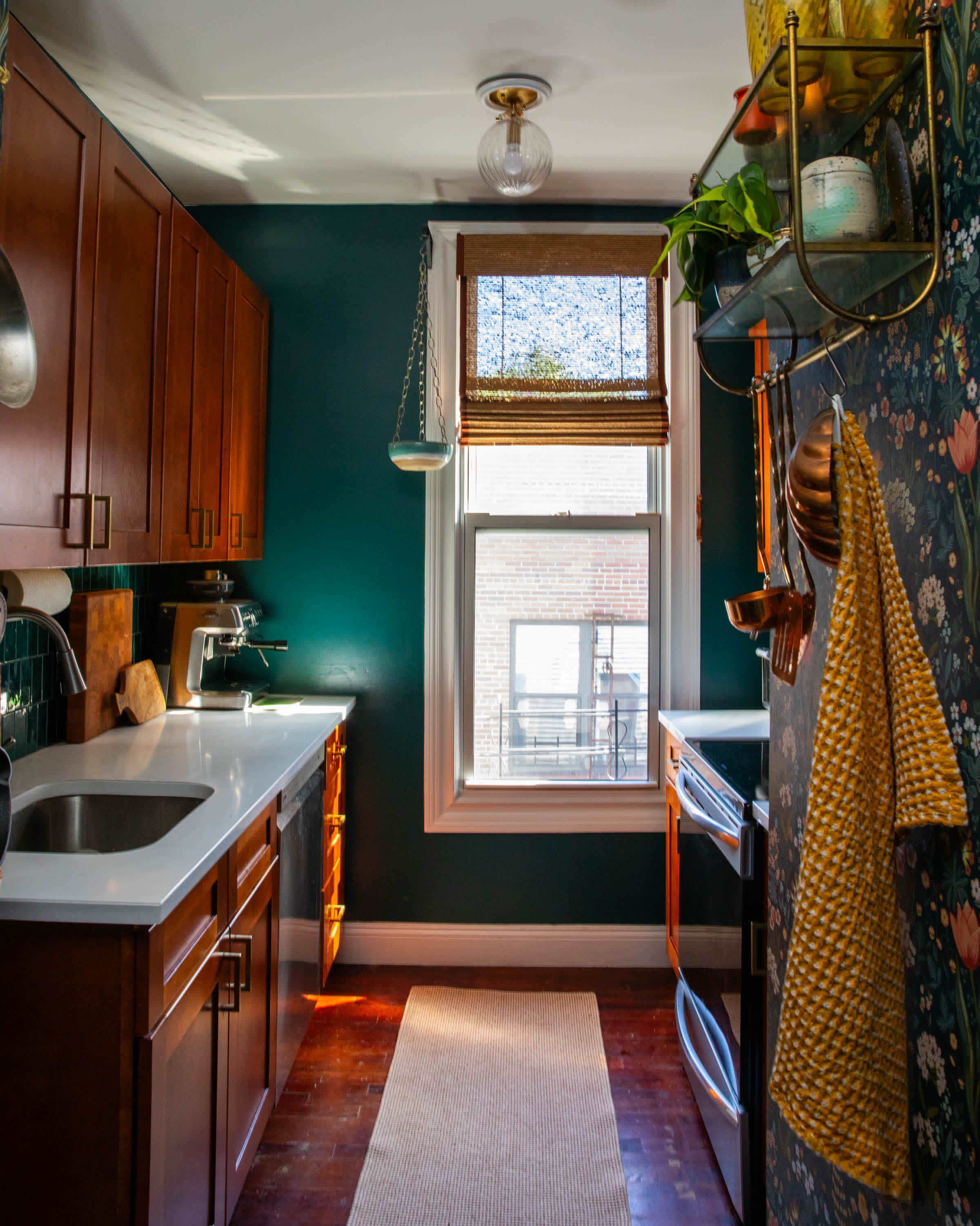 My Kitchen Got a Green Makeover (\u0026 Kept the Brown Cabinets!) | Apartment  Therapy, image size:2400x3000