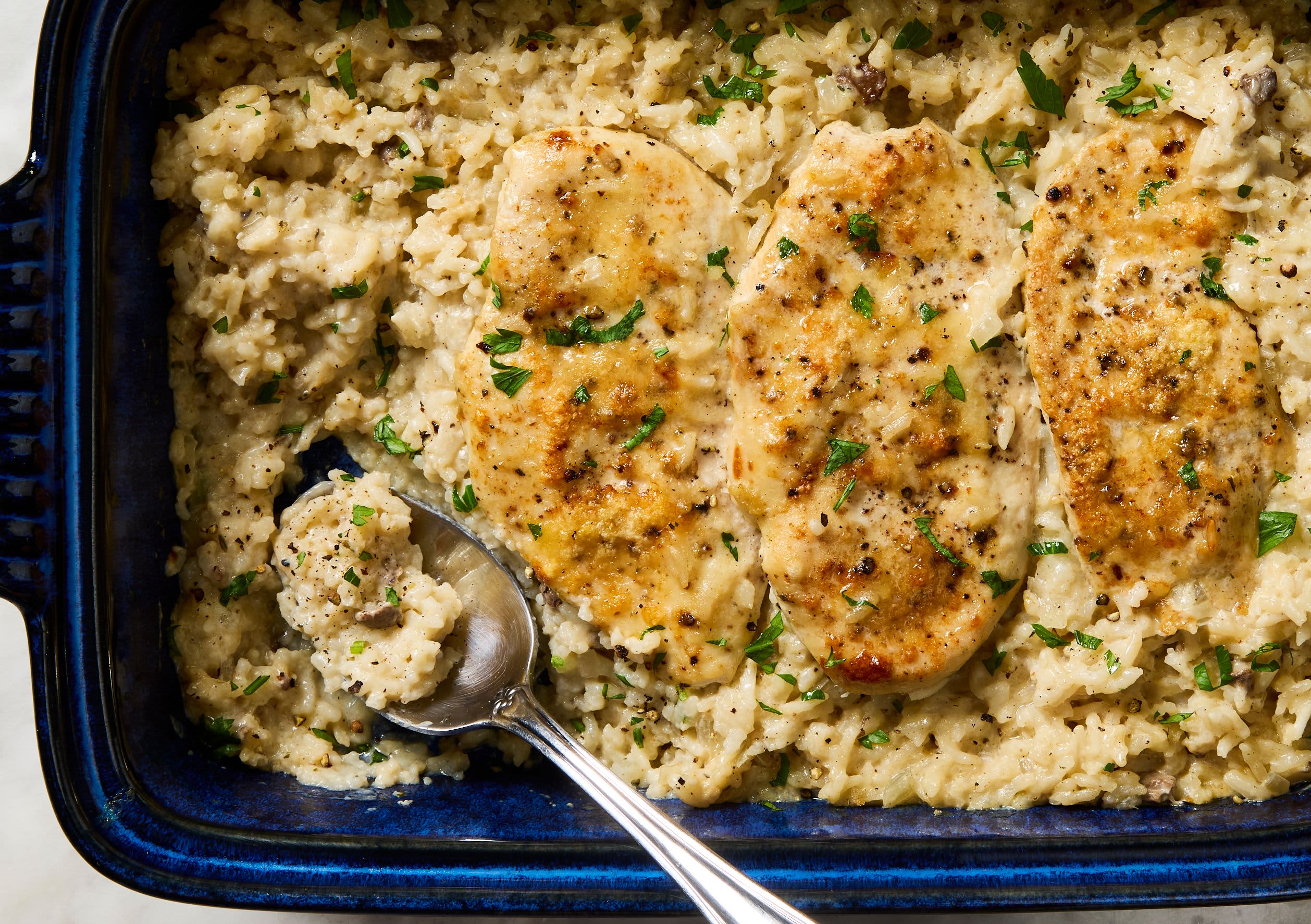 Creamy mushroom casserole