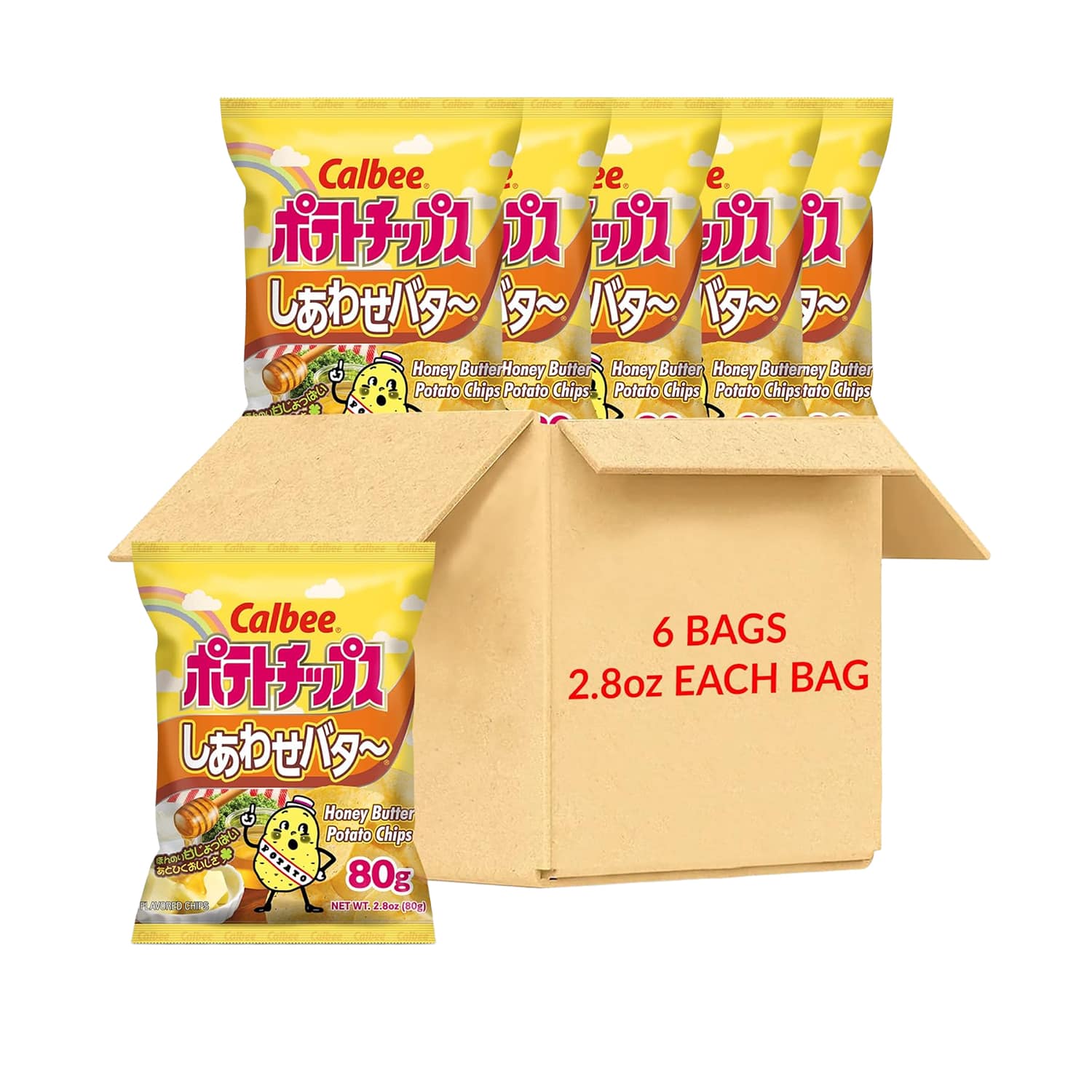 CALBEE Japanese Potato Chip Plush Backpack Bookbag Potato Chips main image 2