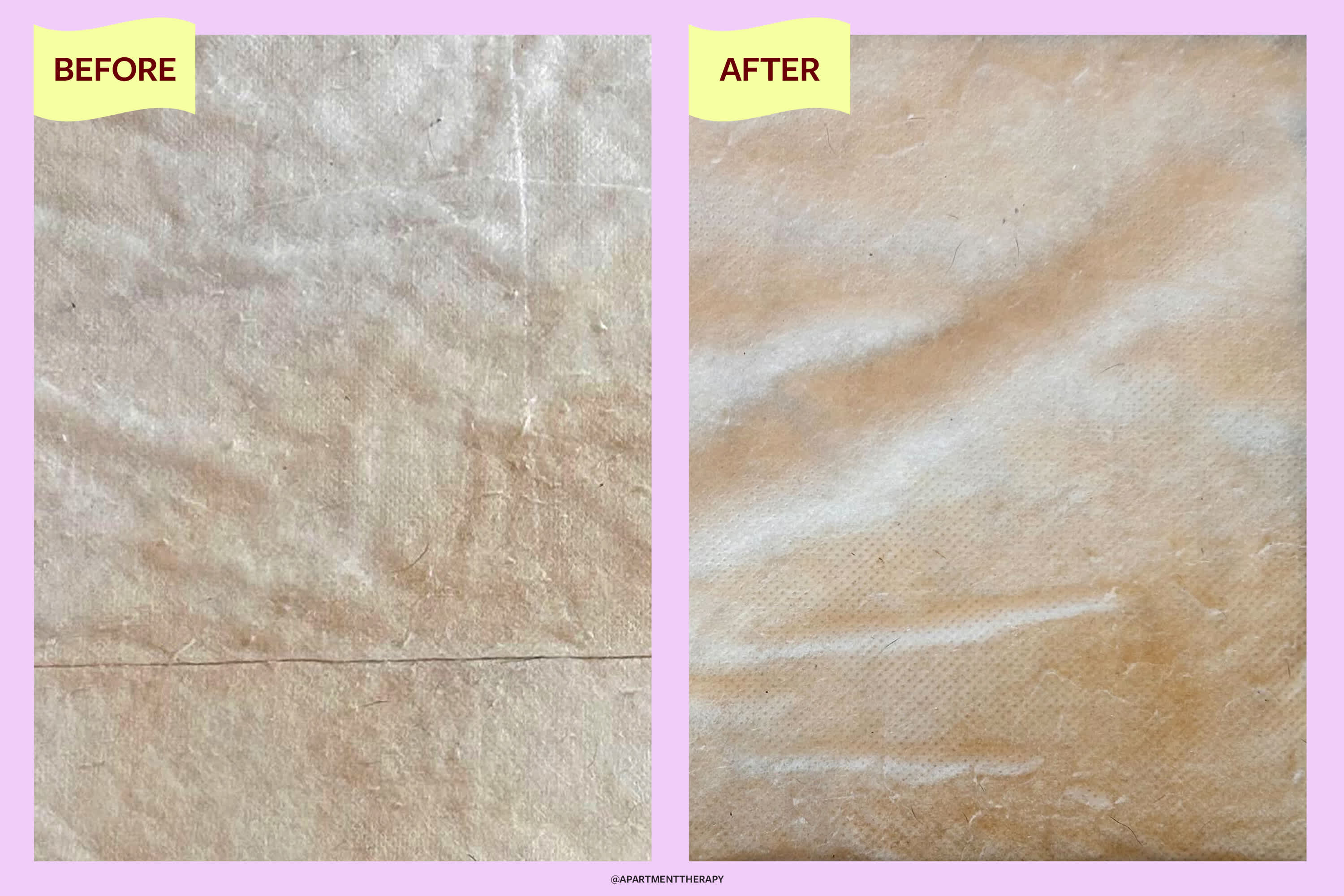 dried tea stain removal mattress before and after