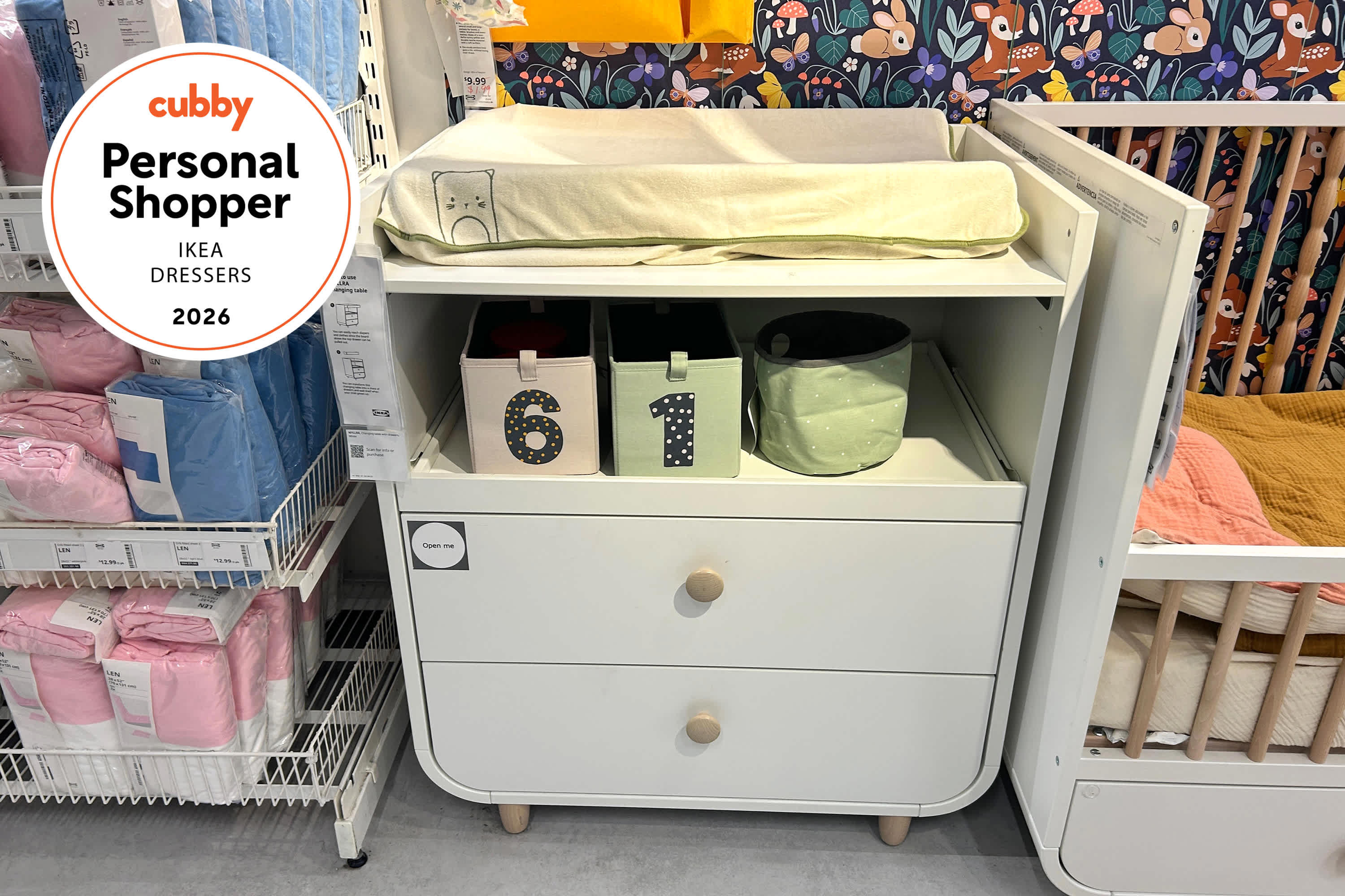 ikea baby dresser SMSTAD changing table, white white/with 3 drawers, 353/8x311/2x393/8" Multifunctional Flip-Top Nursery Organizer &